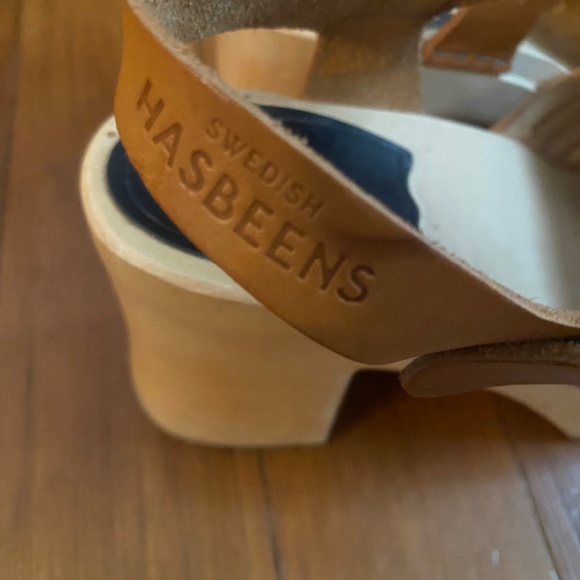 Swedish Hasbeens Gullan Natural, Tan leather, Size 38 - Picture 5 of 7